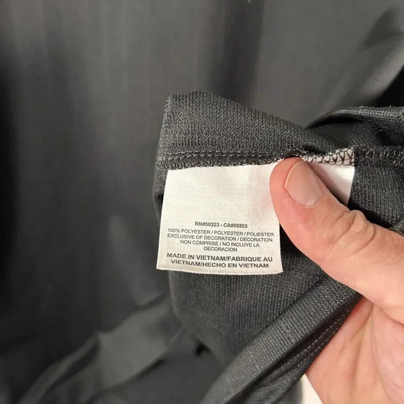 Nike Golf Cat Work Tools Polo Shirt Men's XXL Black Short Sleeve 1/4 Button - Picture 6 of 10